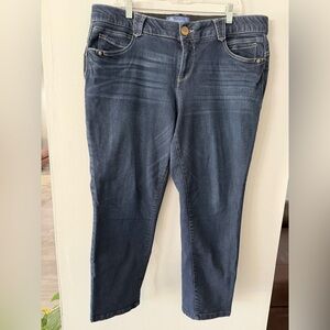 Democracy “Ab” Solution Dark Blue Skinny Jeans size 18 W